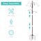 Best Choice Products 89in 6-Hook Bird Feeding Station, Steel Multi-Feeder Stand w/ 4 Feeders, Tray, Bird Bath